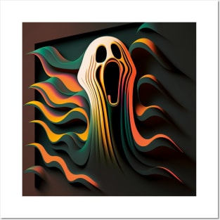 ai with me and the scream - halloween t-shirt Posters and Art